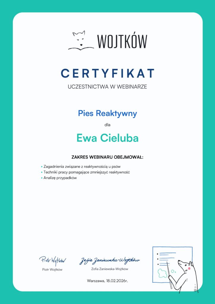 Pies Reaktywny - Wojtków Szkolenia